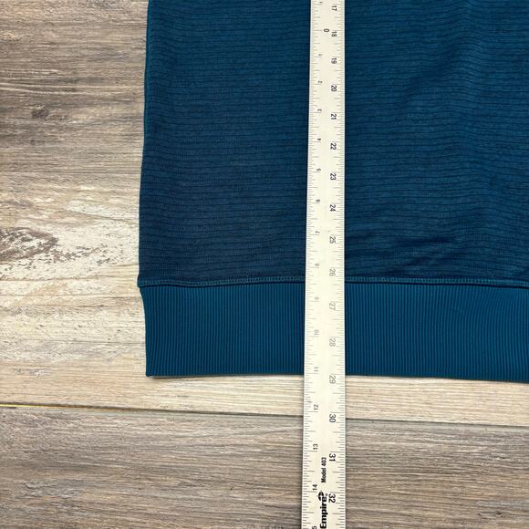 Under Armour UA Storm Fleece Teal Mens XL Loose Fit Cold Gear 1/4 Zip Shirt EUC - Picture 6 of 7